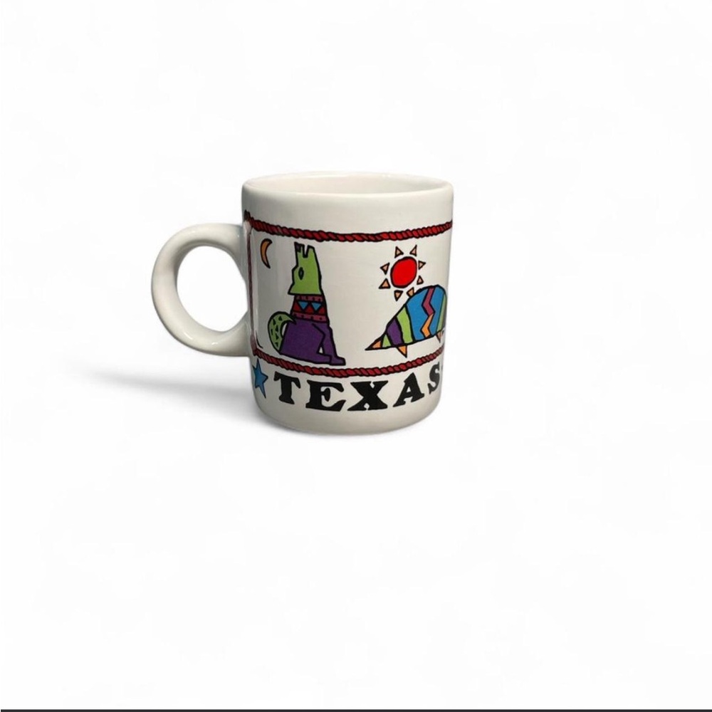 Vintage Texas Ceramic Southwest Style Small Coffee Mug